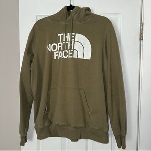 Men’s army green north face hoodie